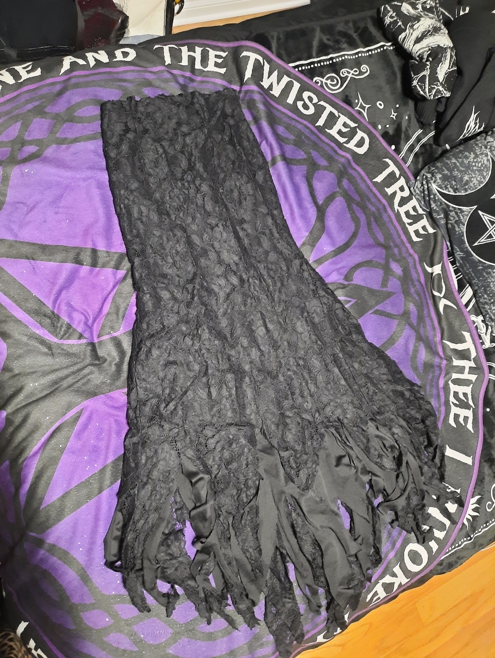 Gothic Lace Maxi Skirt